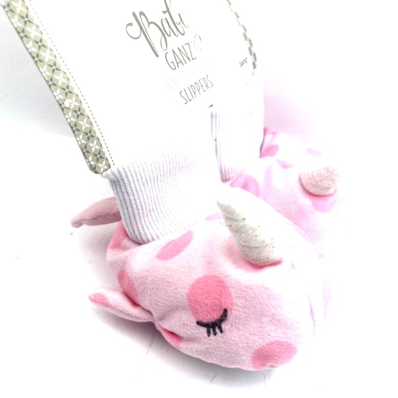 Baby Slippers Girls Size 0/12m Ganz Collection Pink Whale Infant Children Shoes - Picture 2 of 6